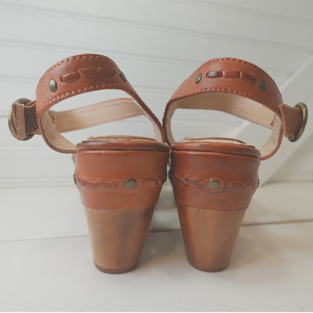 Women's Frye Carlie Huarache Ankle Sandals Size 5.5 Wedge Platform Boho Shoes - Picture 6 of 8